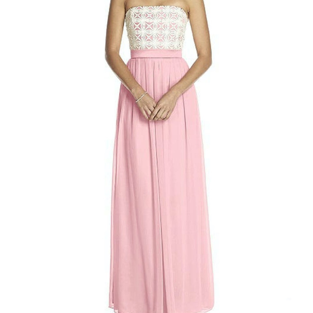 Lela Rose LR204 Lace and Chiffon Bridesmaid Gown